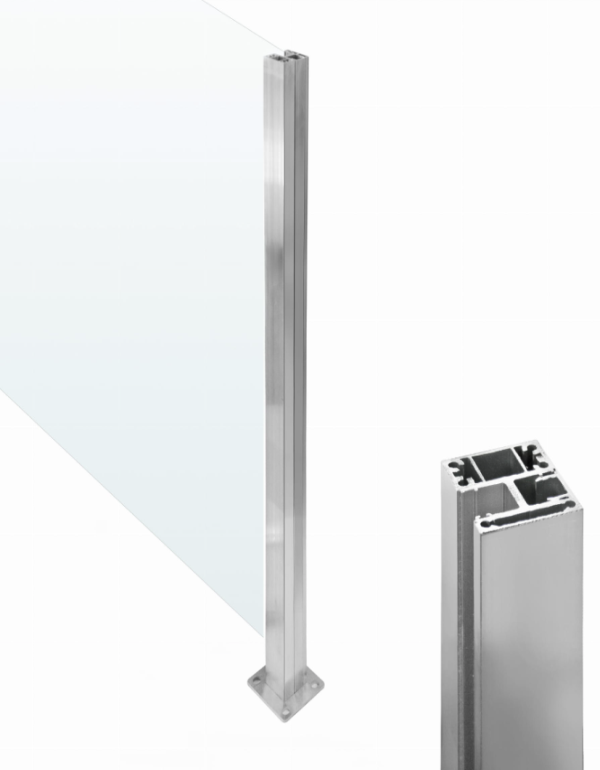 Ľavý krajný hranatý stĺpik uzavretý