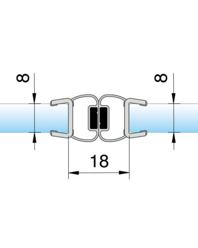 Magnetické tesnenie na 180°