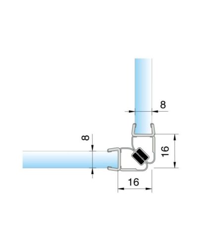 Magnetické tesnenie na 90°