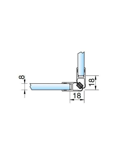 Magnetické tesnenie na 90°
