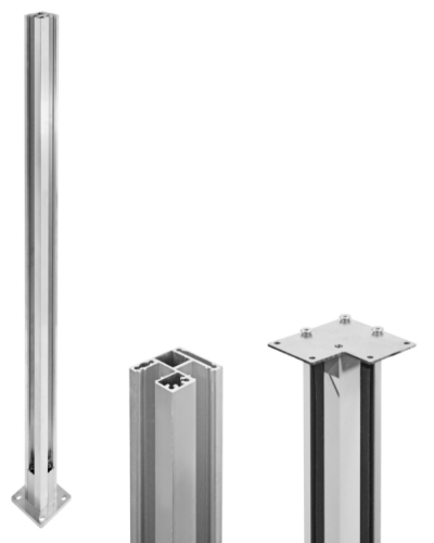 Rohový hranatý stĺpik na madlo