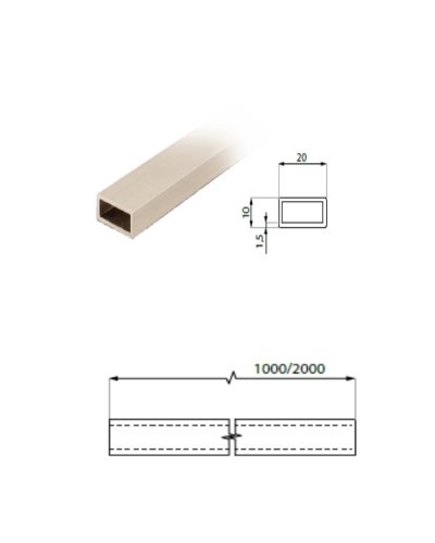 Stabilizačná tyč 20x10- hranatá
