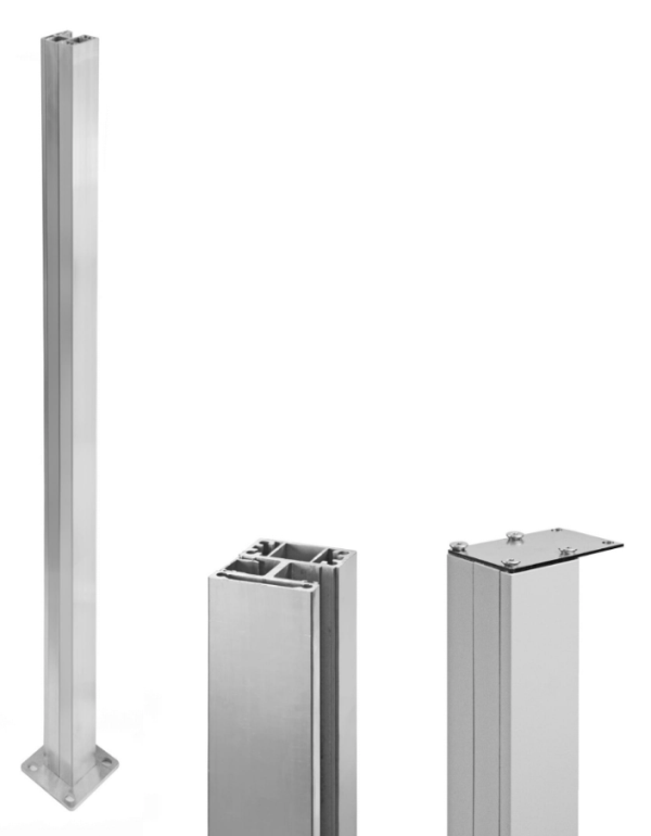 Pravý krajný hranatý stĺpik na madlo