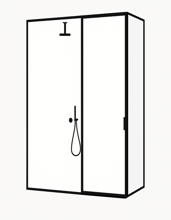 SET 4 pivotového rámového systému do sprchy VANITY