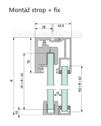 Krycia lišta s fixom na Profil Portavant 120