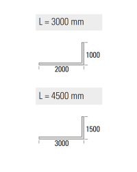 SET 4 pivotového rámového systému do sprchy VANITY
