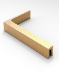 Stabilizačný uholník stena-sklo 90°, ľavý