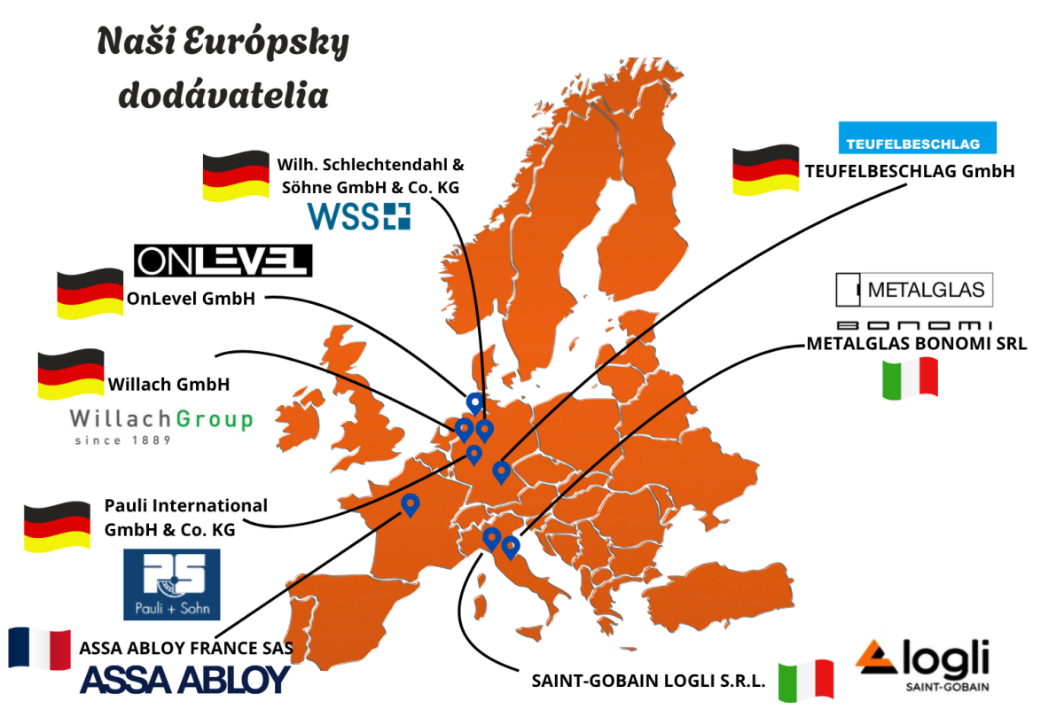 Naši Európsky dodávatelia